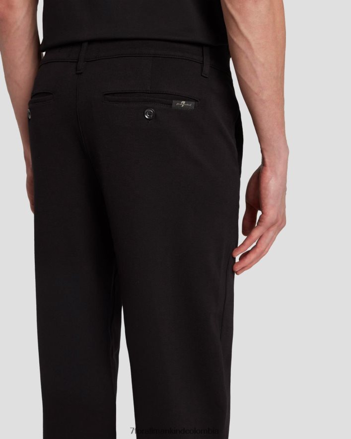 vestir 7 for All Mankind chinos de viaje en negro JBNRD790