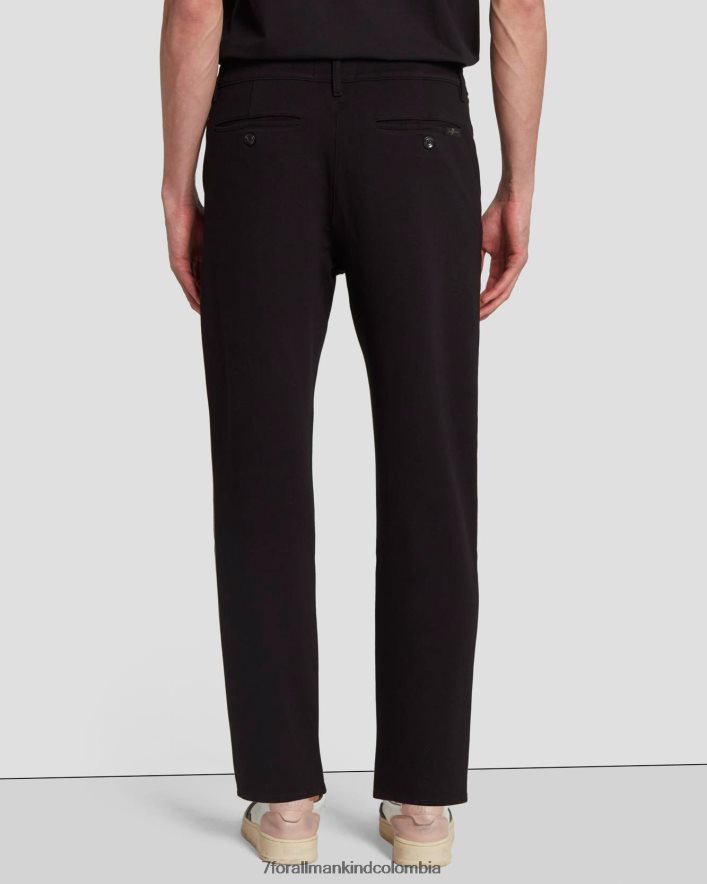 vestir 7 for All Mankind chinos de viaje en negro JBNRD790