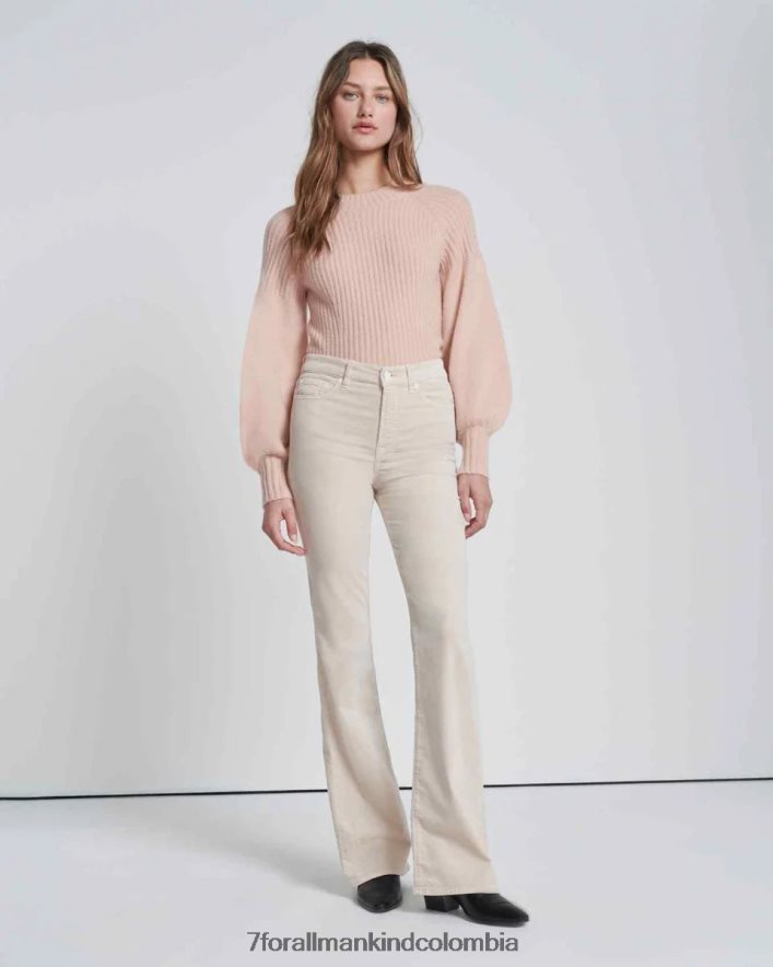 vestir 7 for All Mankind lisha de terciopelo en blanco invierno JBNRD422