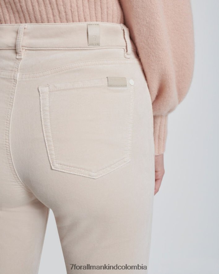 vestir 7 for All Mankind lisha de terciopelo en blanco invierno JBNRD422