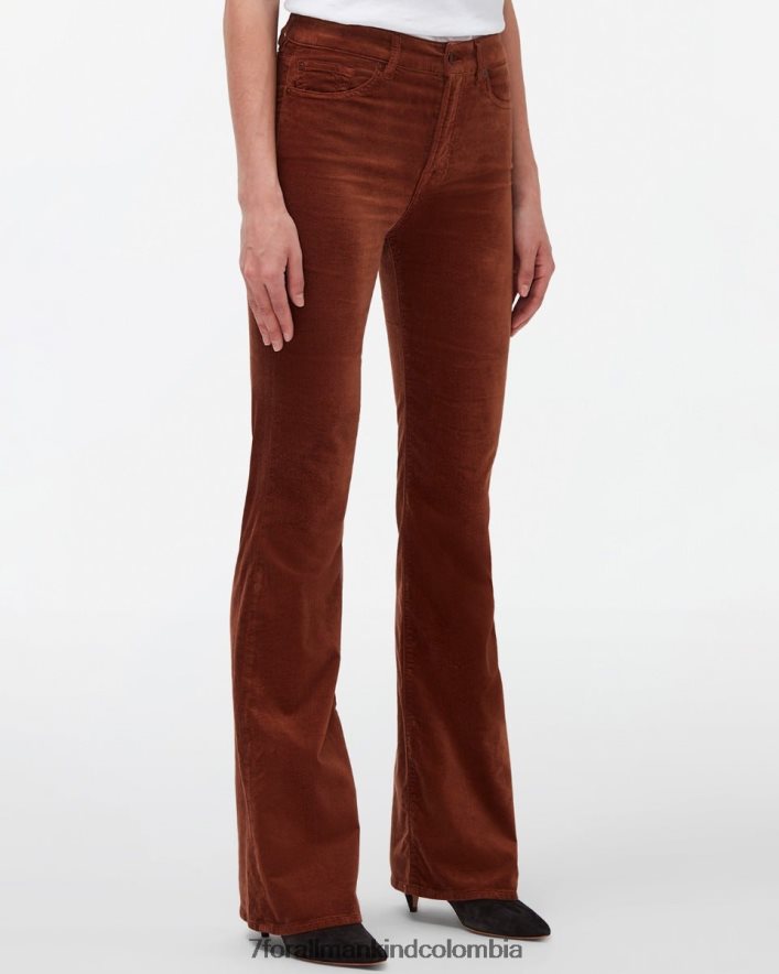 vestir 7 for All Mankind lisha de terciopelo en caramelo JBNRD426