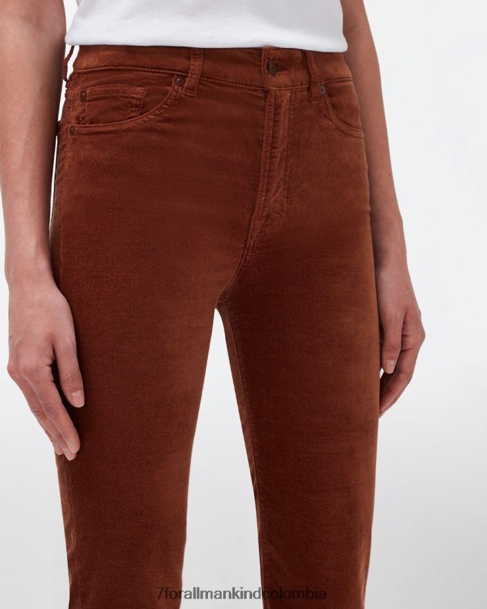 vestir 7 for All Mankind lisha de terciopelo en caramelo JBNRD426