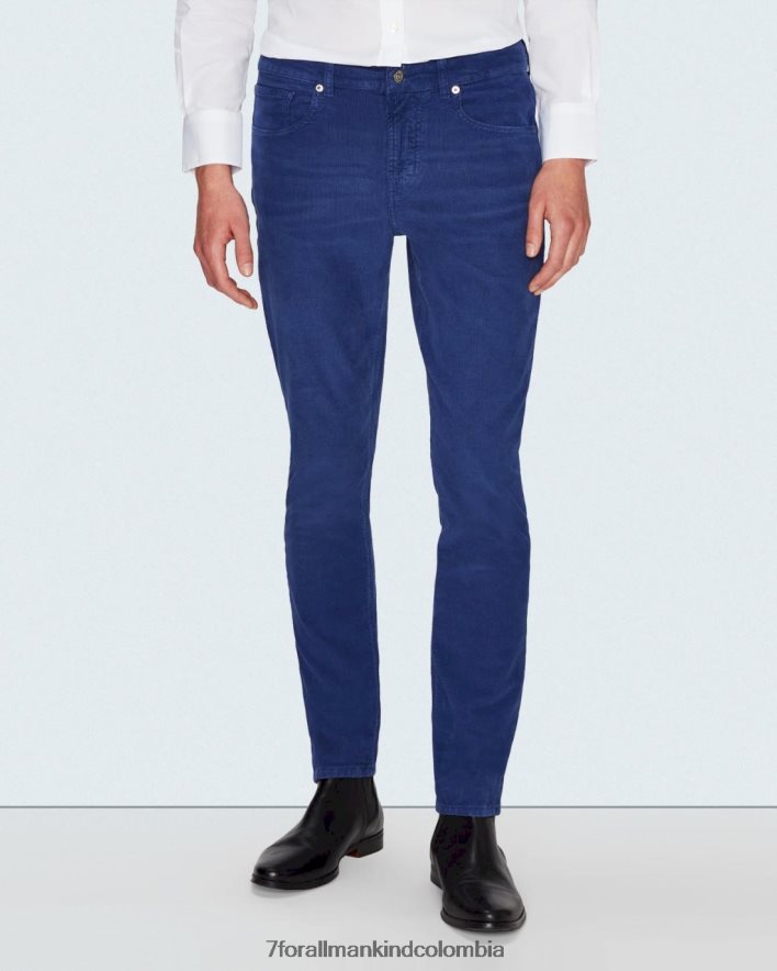 vestir 7 for All Mankind pana cónica delgada en azul eléctrico JBNRD808