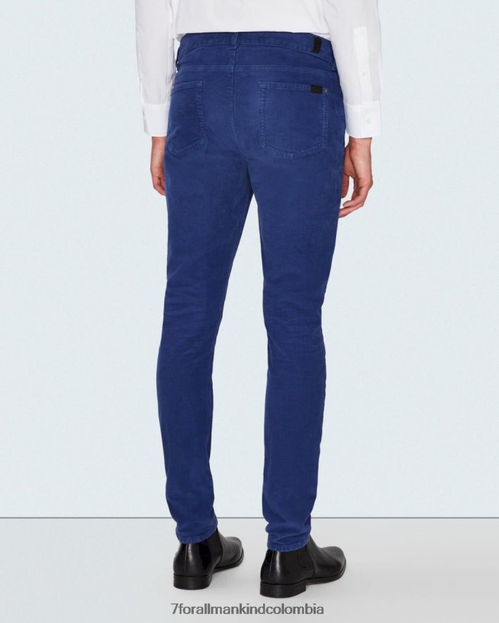 vestir 7 for All Mankind pana cónica delgada en azul eléctrico JBNRD808
