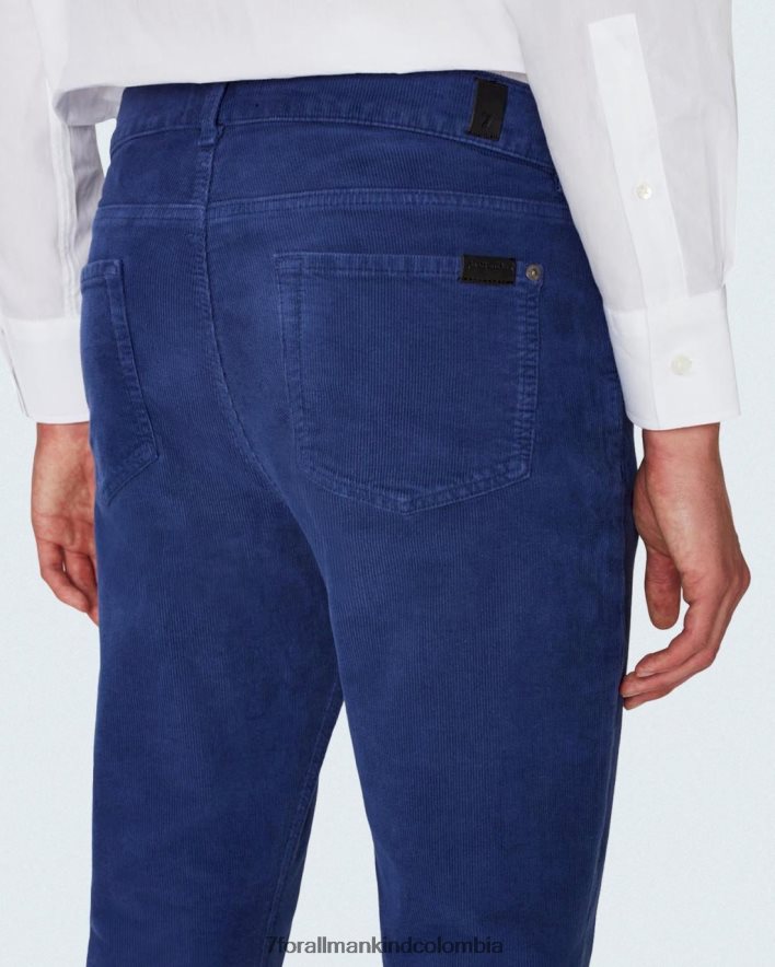 vestir 7 for All Mankind pana cónica delgada en azul eléctrico JBNRD808