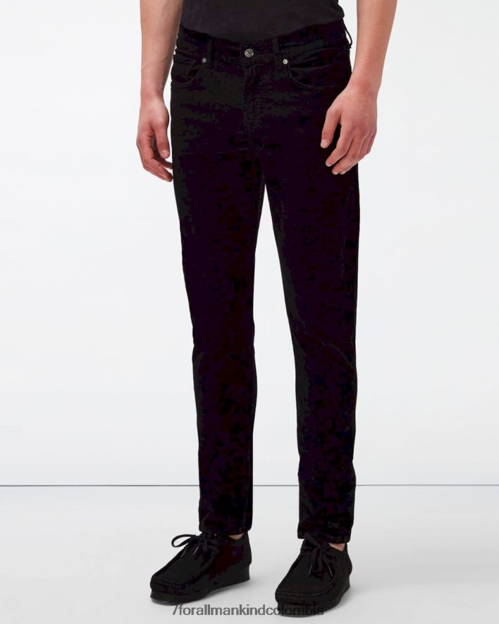 vestir 7 for All Mankind pana cónica delgada en negro JBNRD796