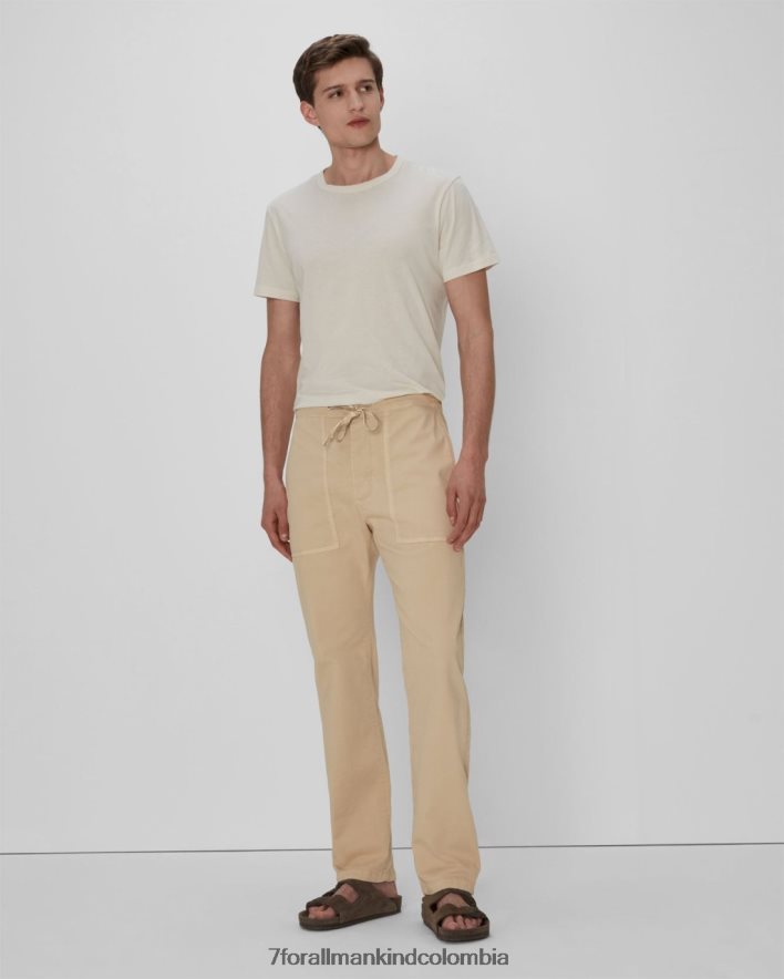 vestir 7 for All Mankind pantalón de sarga en castillo de arena JBNRD812