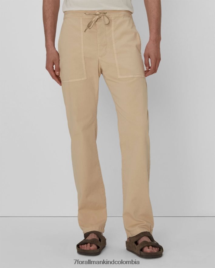 vestir 7 for All Mankind pantalón de sarga en castillo de arena JBNRD812