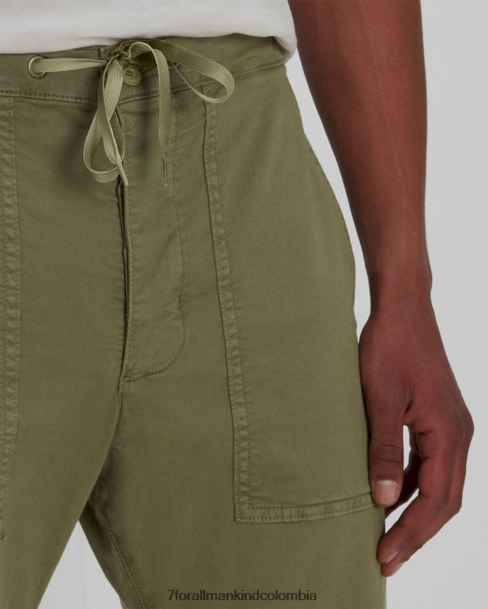 vestir 7 for All Mankind pantalón de sarga en ejército ligero JBNRD809