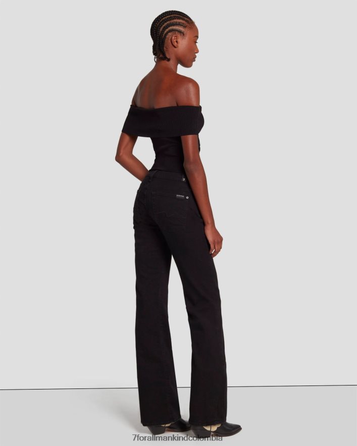 vestir 7 for All Mankind B(air) bootcut original en negro lavado JBNRD17