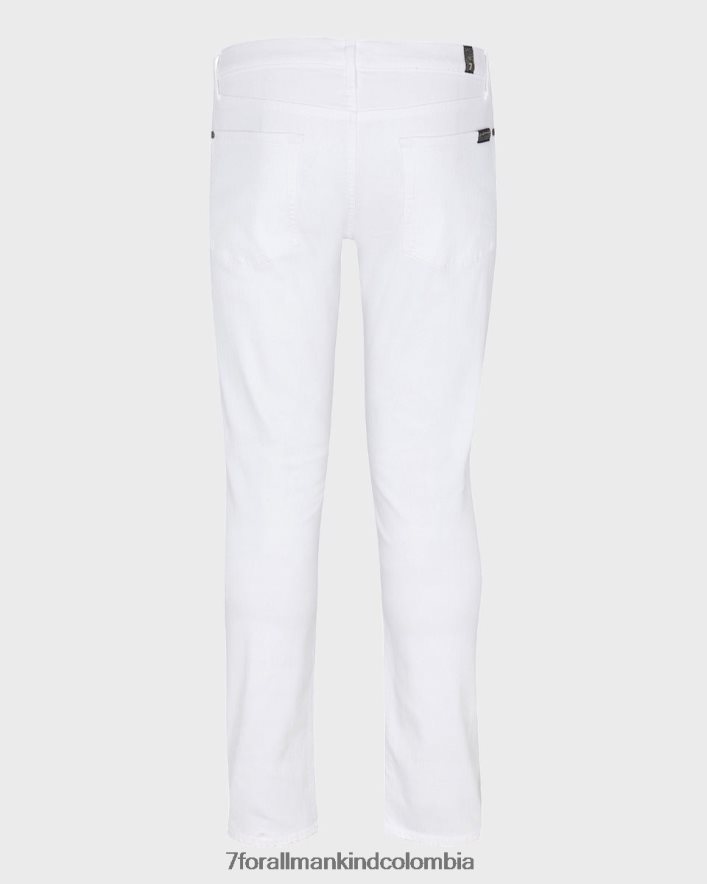 vestir 7 for All Mankind Bolsillo limpio en blanco Paxtyn de rendimiento de lujo JBNRD546