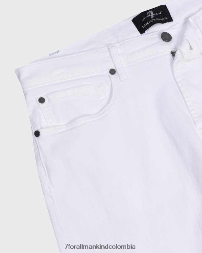 vestir 7 for All Mankind Bolsillo limpio en blanco Paxtyn de rendimiento de lujo JBNRD546