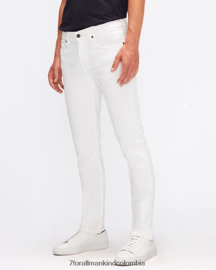 vestir 7 for All Mankind Bolsillo limpio y delgado de alto rendimiento en blanco JBNRD539