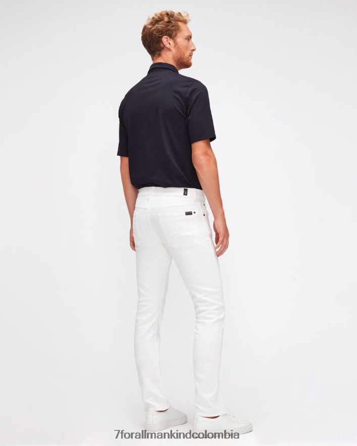 vestir 7 for All Mankind Bolsillo limpio y delgado de alto rendimiento en blanco JBNRD539