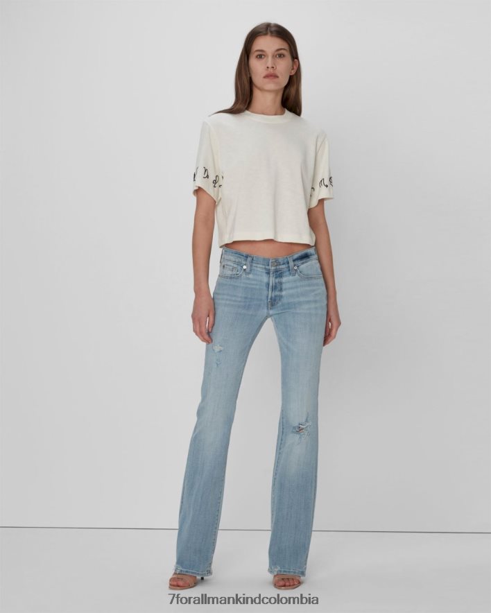 vestir 7 for All Mankind Bootcut original de sarga rota en coco prive JBNRD82