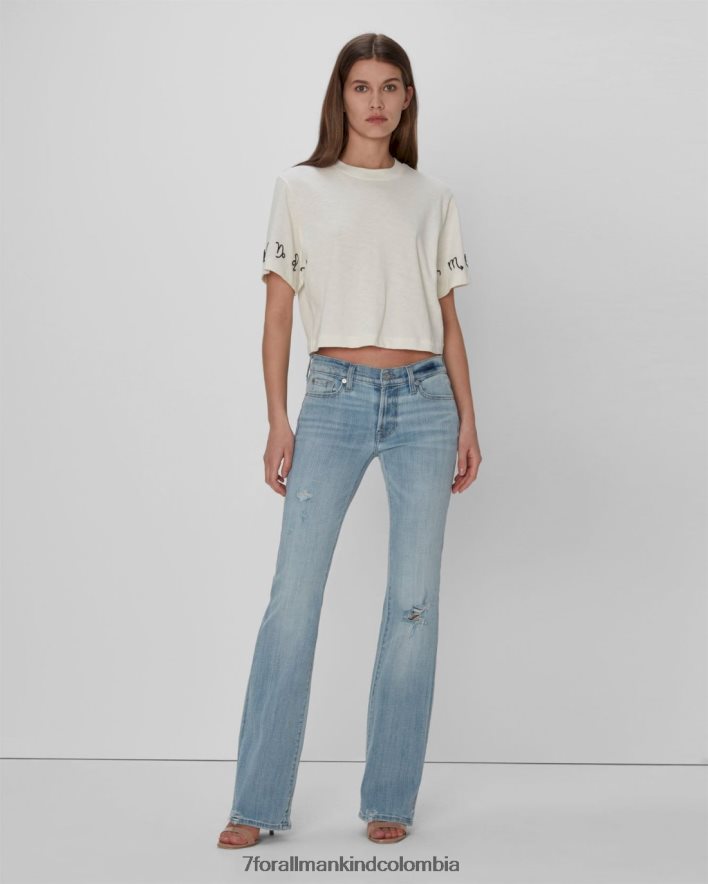 vestir 7 for All Mankind Bootcut original de sarga rota en coco prive JBNRD82