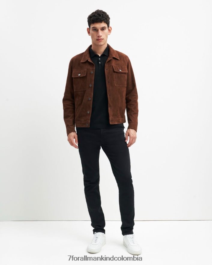 vestir 7 for All Mankind Cónico y entallado en negro Luxe Performance Plus JBNRD501