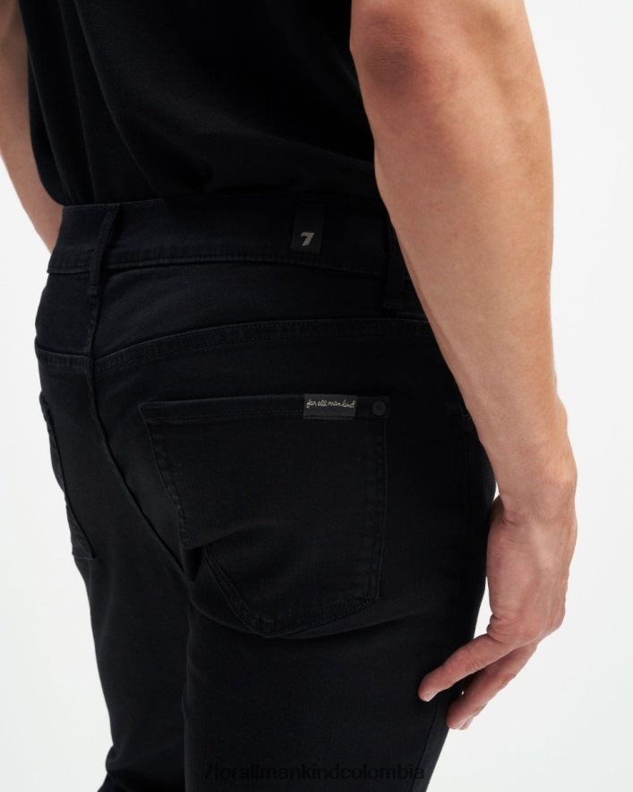vestir 7 for All Mankind Cónico y entallado en negro Luxe Performance Plus JBNRD501