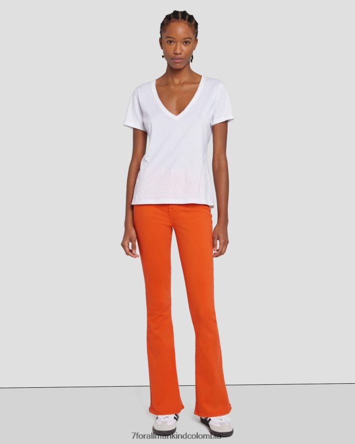 vestir 7 for All Mankind Corte de bota ceñido y sin filtro en color koi JBNRD246