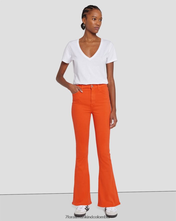vestir 7 for All Mankind Corte de bota ceñido y sin filtro en color koi JBNRD246