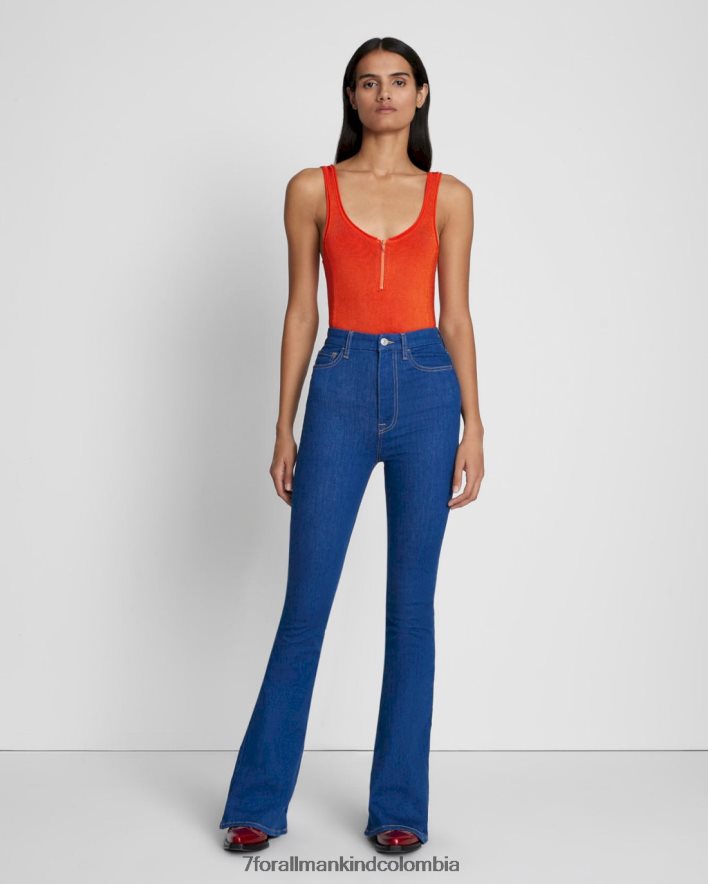 vestir 7 for All Mankind Corte tipo bota ajustado en color aguamarina sin filtro y sastre JBNRD319