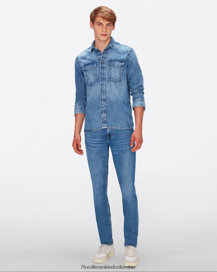 vestir 7 for All Mankind Earkthkind Stretch Tek Slimmy Tapered en Nomad JBNRD596