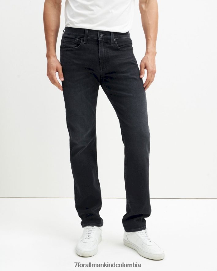 vestir 7 for All Mankind Garabato delgado en negro piñón JBNRD571