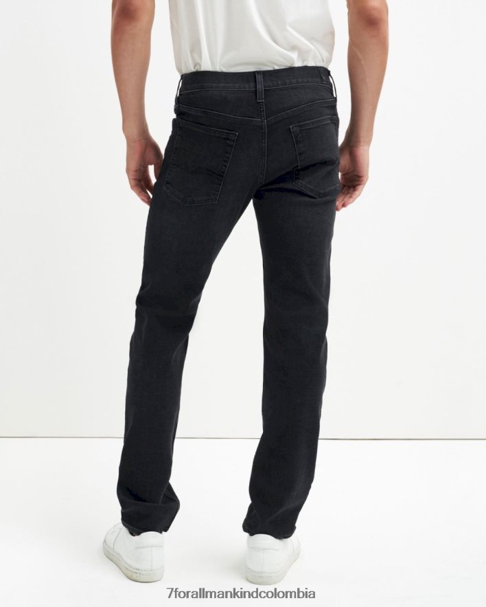 vestir 7 for All Mankind Garabato delgado en negro piñón JBNRD571