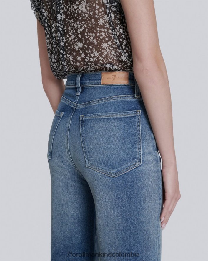 vestir 7 for All Mankind Jo vintage de lujo de gran altura en petunia JBNRD161