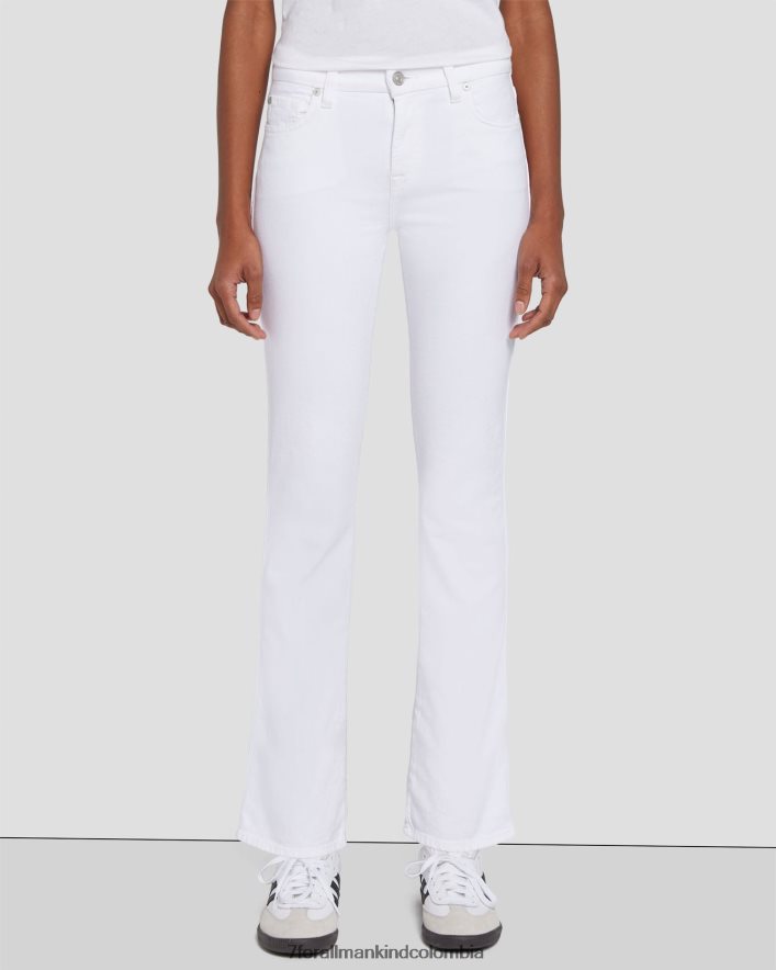 vestir 7 for All Mankind Kimmie corte recto en blanco limpio JBNRD15