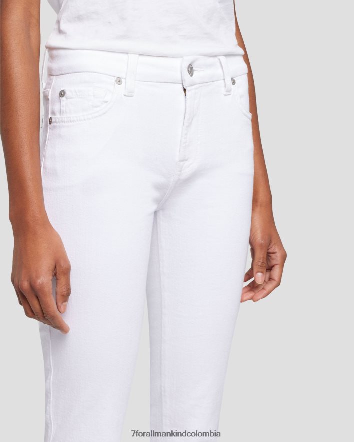 vestir 7 for All Mankind Kimmie corte recto en blanco limpio JBNRD15