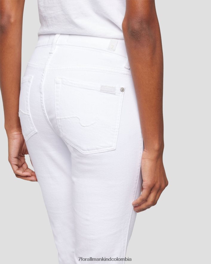 vestir 7 for All Mankind Kimmie corte recto en blanco limpio JBNRD15