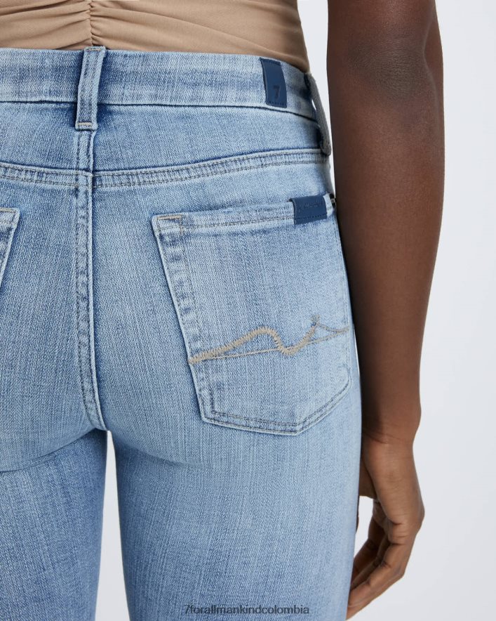 vestir 7 for All Mankind Kimmie de sarga rota recta en brezo JBNRD163
