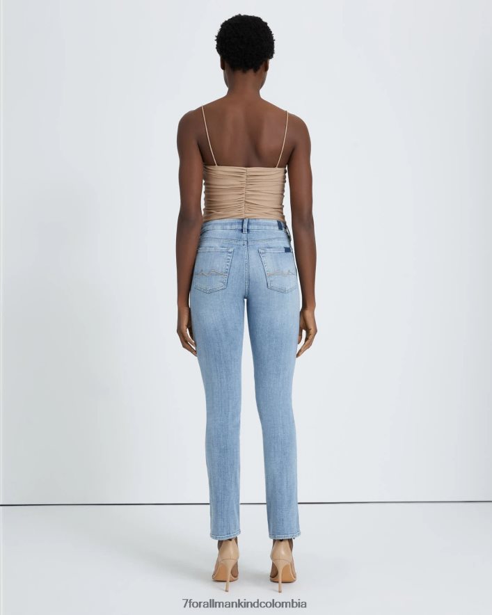 vestir 7 for All Mankind Kimmie de sarga rota recta en brezo JBNRD163
