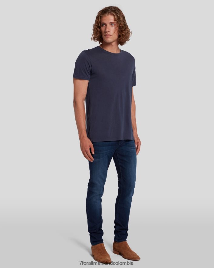vestir 7 for All Mankind Luxe Performance Plus Slimmy Tapered en azul intenso JBNRD505