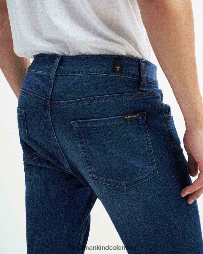 vestir 7 for All Mankind Luxe Performance Plus Slimmy Tapered en azul medio JBNRD495
