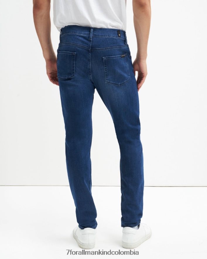 vestir 7 for All Mankind Luxe Performance Plus Slimmy Tapered en azul medio JBNRD495
