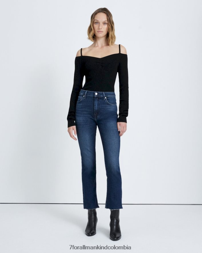 vestir 7 for All Mankind Pantalón pitillo de talle alto vintage de lujo en blueland JBNRD180
