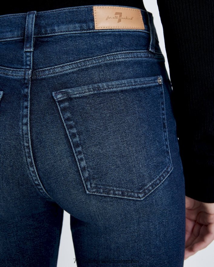 vestir 7 for All Mankind Pantalón pitillo de talle alto vintage de lujo en blueland JBNRD180