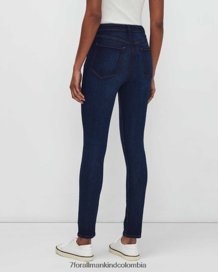 vestir 7 for All Mankind Pantalón pitillo de talle muy alto sin filtro en mariposa JBNRD178