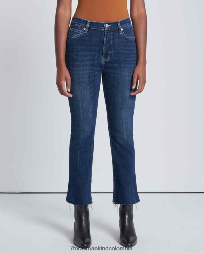 vestir 7 for All Mankind Pantalón slim de talle alto y sarga rota con Mad Hatter JBNRD128