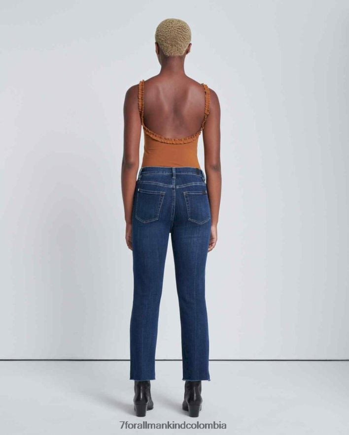 vestir 7 for All Mankind Pantalón slim de talle alto y sarga rota con Mad Hatter JBNRD128
