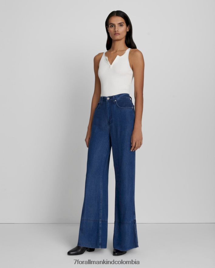 vestir 7 for All Mankind Pantalón vaquero brillante en índigo oscuro JBNRD219