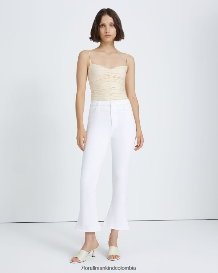 vestir 7 for All Mankind Pantalones ajustados de talle muy alto sin filtro en blanco limpio JBNRD250