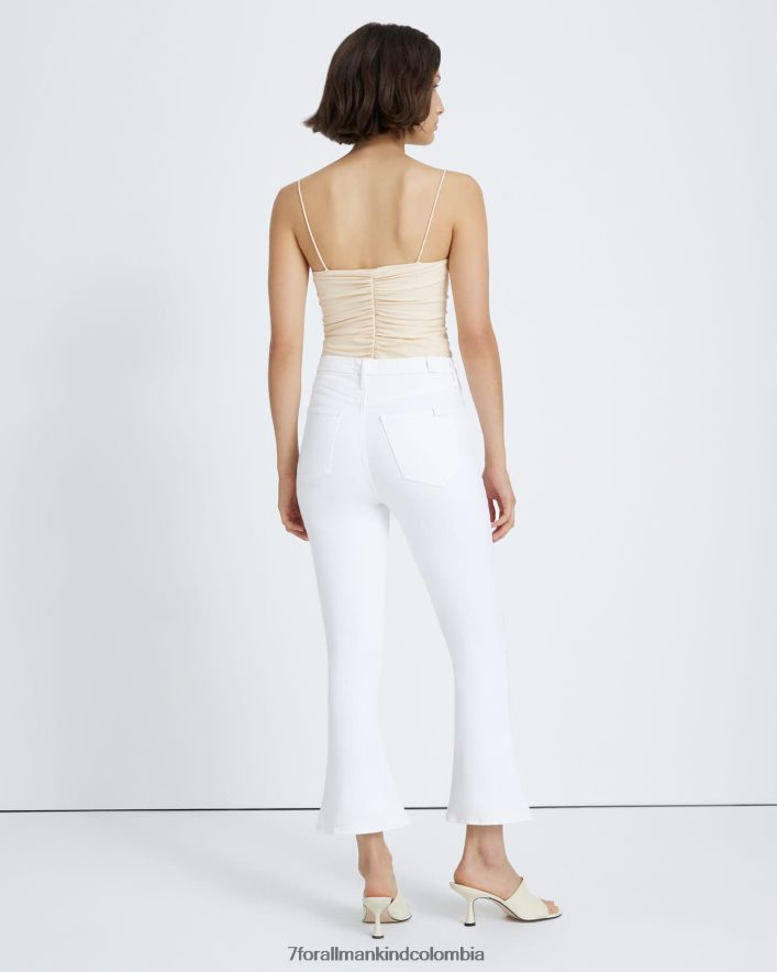 vestir 7 for All Mankind Pantalones ajustados de talle muy alto sin filtro en blanco limpio JBNRD250