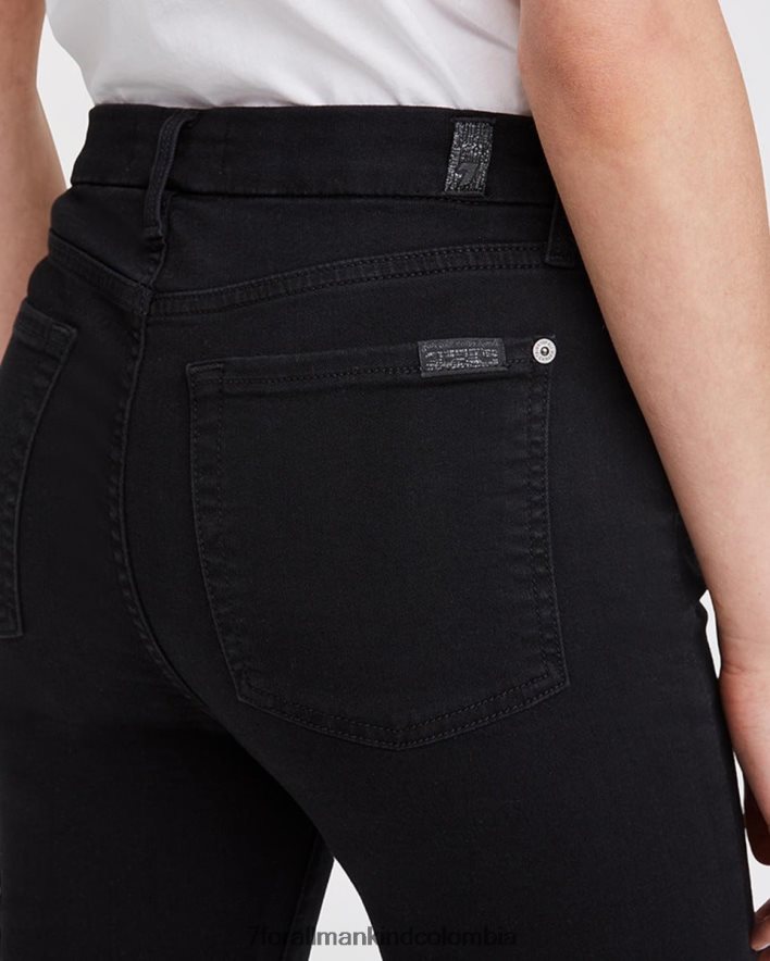 vestir 7 for All Mankind Pantalones pitillo negros de talle alto de b(air) JBNRD122