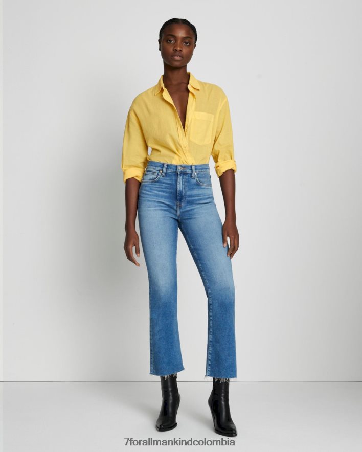 vestir 7 for All Mankind Patada delgada de cintura alta vintage de lujo en Lyme JBNRD102