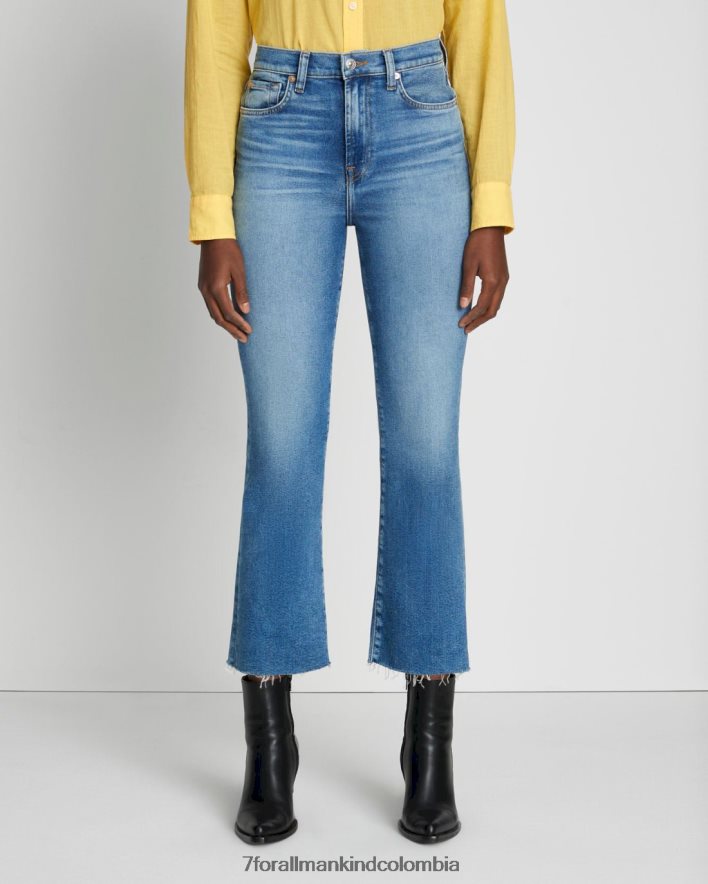 vestir 7 for All Mankind Patada delgada de cintura alta vintage de lujo en Lyme JBNRD102