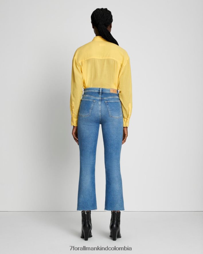 vestir 7 for All Mankind Patada delgada de cintura alta vintage de lujo en Lyme JBNRD102