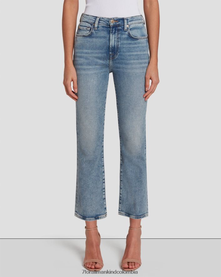 vestir 7 for All Mankind Patada delgada de cintura alta vintage de lujo hecha a mano JBNRD136